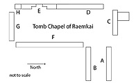 Tomb chapel of Raemkai: west wall, offering bearers, Limestone, paint