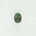 Scarab Inscribed with Blessing Related to Re, Green faience