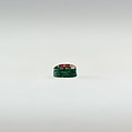 Scarab Inscribed with a Blessing Related to Re, Green faience