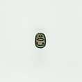 Scarab Inscribed with a Blessing Related to Re, Green faience