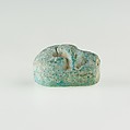 Animal amulet, Green faience