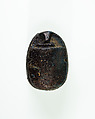 Scarab Inscribed with the Name Sehetepibre, Dark blue faience
