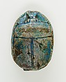 Scarab of an Official, Bright blue glazed steatite