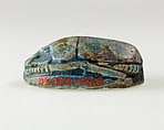 Scarab of an Official, Bright blue glazed steatite