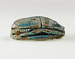 Scarab of an Official, Bright blue glazed steatite