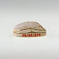 Scarab of the Chamberlain to the Treasurer Kheperka, Glazed steatite