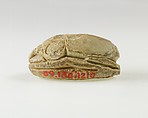 Scarab of an Official, Green glazed steatite