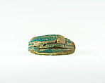 Scarab of King's Son Intef, Blue glazed steatite