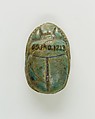 Scarab of an Official, Green glazed steatite