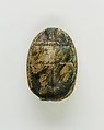 Scarab of an Official, Green glazed steatite