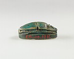 Scarab of an Official, Bright green glazed steatite