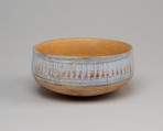 Painted Bowl from Tutankhamun's Embalming Cache, Pottery, pigment