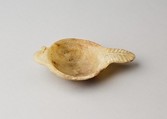 Cosmetic spoon with duck-head handle, Travertine (Egyptian alabaster)