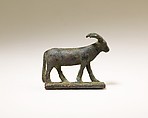 Horned quadruped, Cupreous metal