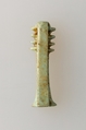 Djed pillar amulet, Faience