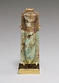 Amulet in the shape of a plaque and with the depiction of a papyrus column, Green Stone