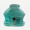 Toad Amuleet, Faience