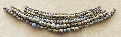 String of 26 Eyed Beads, Glass