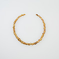 String of 65 Beads, glass, gold foil