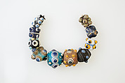 String of 10 Beads, Glass