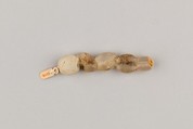 String of 5 beads, Quartz