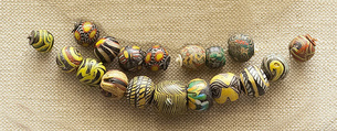 String of 11 Beads, Glass