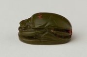 Scarab Inscribed for the King's Principal Wife Ahmose(-Nefertari), Steatite, glazed