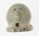 Seal amulet in the shape of hedgehog, Glazed steatite