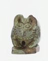 Seal amulet in the shape of hedgehog, Faience