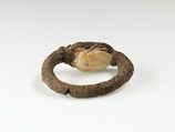 Scarab Finger Ring of Ramesses II, Silver, steatite (glazed?)