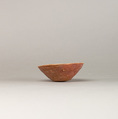 White cross-lined ware bowl, Pottery, paint