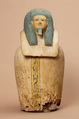 Canopic jar of Kay, Linen covered with stucco