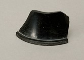 Rim fragment of ointment vase, Obsidian