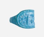 Ring Fragment, Faience, blue