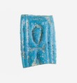 Ring Fragment with Ankh, Faience, blue