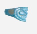 Ring Fragment with ankh, Faience, blue