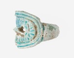 Ring Fragment, Faience, Blue, green