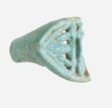 Ring Fragment, Faience, Blue, green