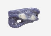 Sacred Eye Amulet, Faience, violet and white