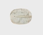 Scarab Inscribed with the Sobek Crocodile and a Fish, Mica schist