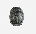 Scarab Inscribed with a Crouching Ibex, Steatite