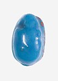 Scarab With a Nefer Hieroglyph, Faience, Blue