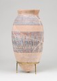 Blue-painted Jar from Malqata, pottery (red), slip, paint