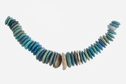 String of Large Lozenge-Shaped Beads, Faience
