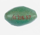 Cowroid Seal with Was inscription, Faience