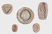 Mold for an Amulet of Bes with a Tambourine, Pottery