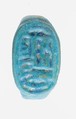 Ring with Cartouche of Amenhotep III, Faience, blue