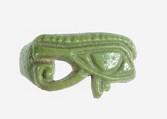 Fragment of a Wedjat Eye Ring, Faience