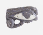 Ring Fragment, sacred eye, Violet and white faience