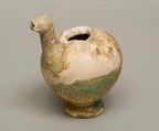 Bird shaped vase, Faience, Paste, paint